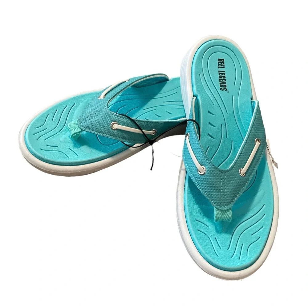 Reel Legends Nautical III Flip Flops Sandals - Picture 6 of 12